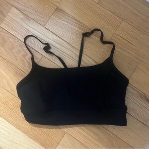 Abercrombie YPB Black Strappy Sports Bra